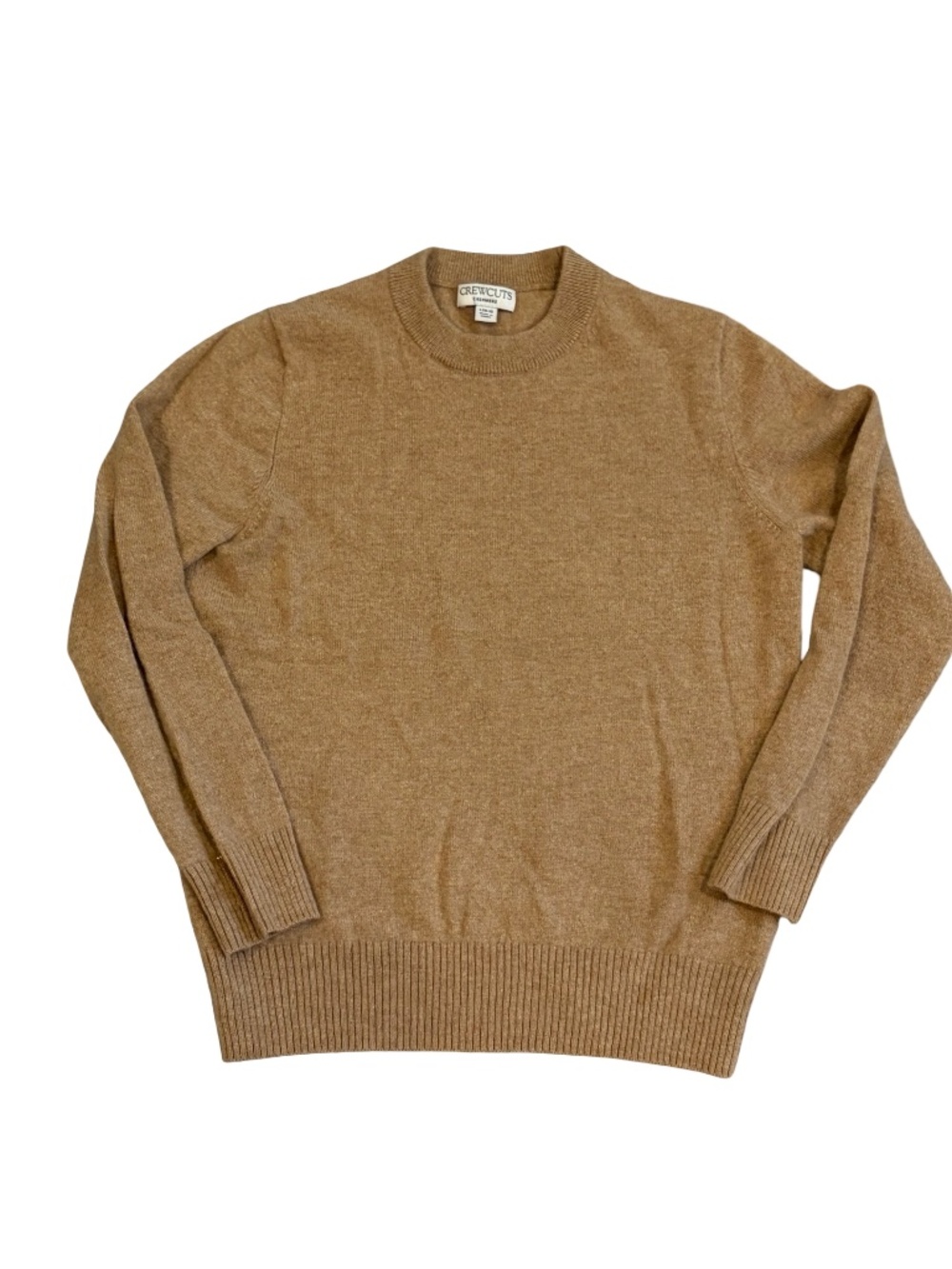 Crewcuts Cashmere Camel Pullover Crewneck Sweater Children's Large/10-11 Years